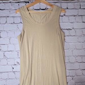 Lululemon All Yours Tank Maxi Dress Women's 10 Tidewater Teal Pima Cotton $118